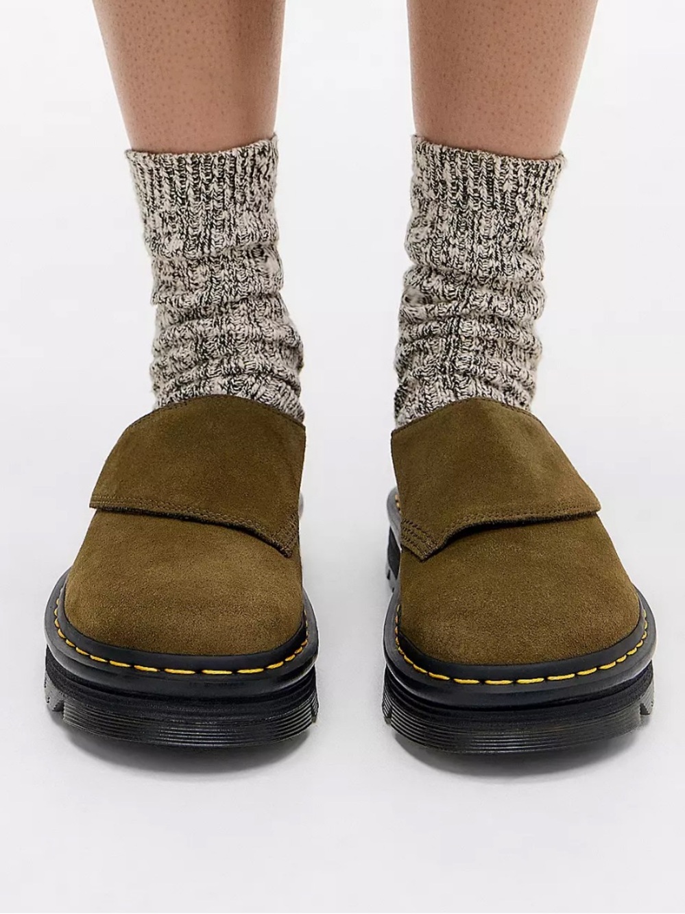 Dr. Martens Zebzag AnyWair Bronx Suede Mules | Size 36/6